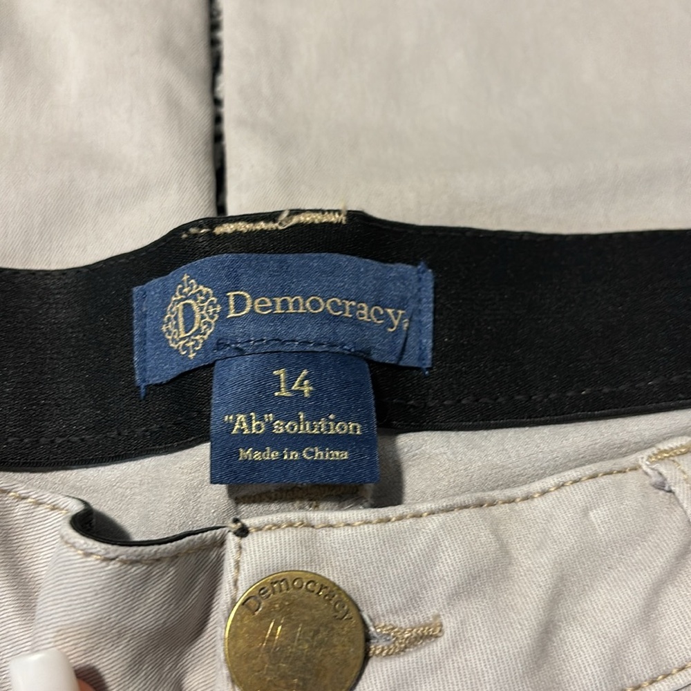 Democracy “Ab” Solution High Rise Wide Leg Pants | Sz 14 | NWT - Picture 4 of 10